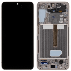 Samsung Galaxy S22+ scherm (roze / goud) (met frame) (origineel)