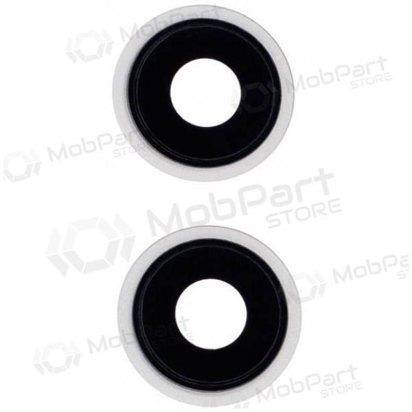 Apple iPhone 13 camera glas (2stuks) (wit) (met een frame)