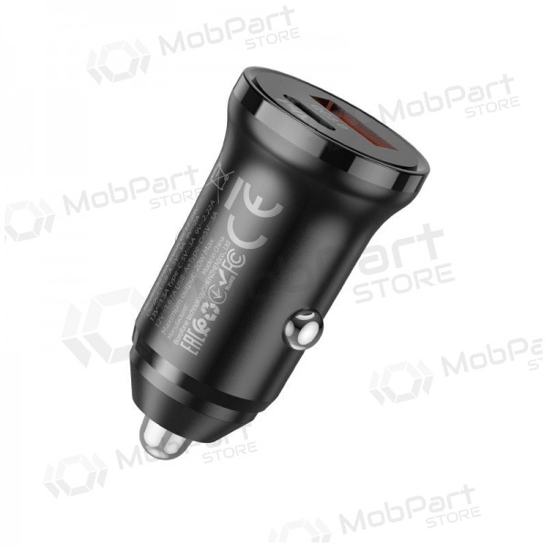 Lader automobilinis Borofone BZ18A USB-A/Type-C PD20W+QC3.0 (zwart)