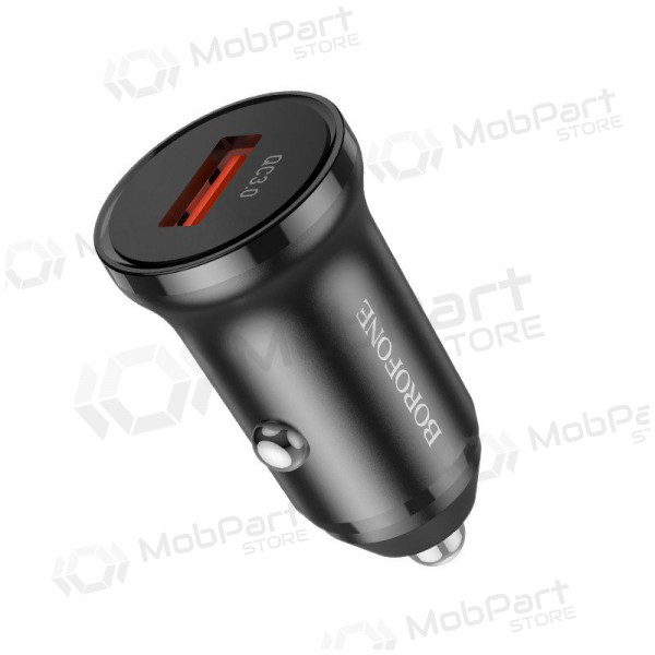 Lader automobilinis Borofone BZ18 Quick Charge 3.0 18W (zwart)