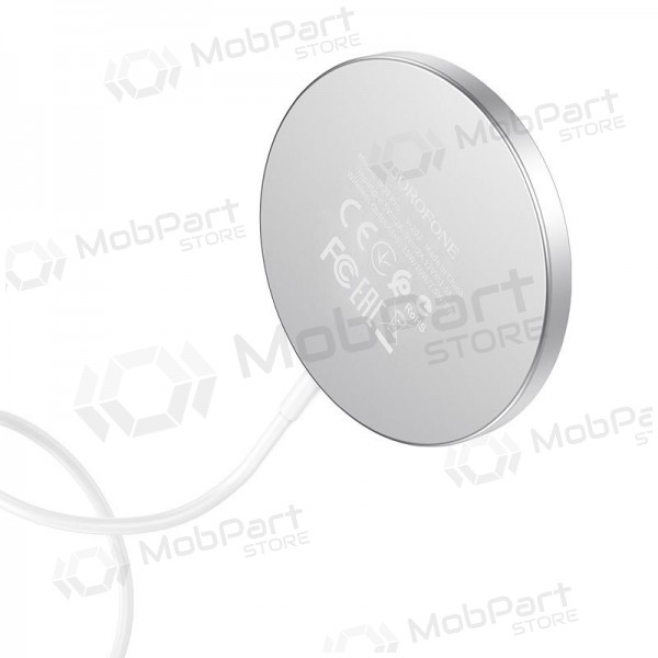 Lader draadloze Borofone BQ9 Pro Original Magnetic (10W) (zilverachtig)