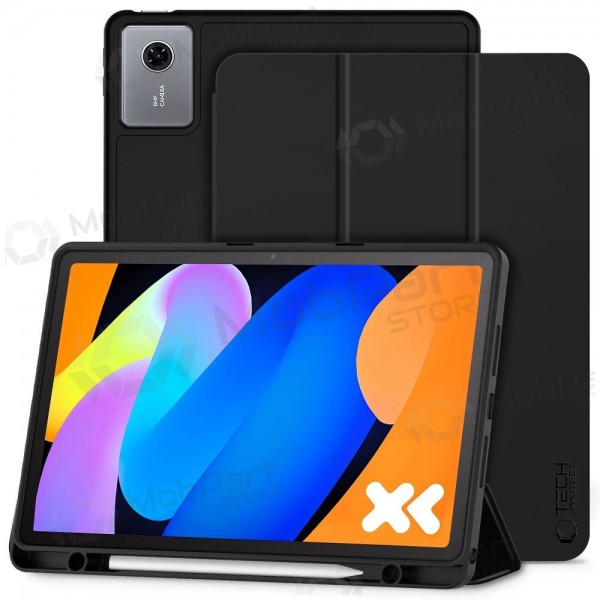 Lenovo IdeaTab 12.1 hoesje - Tech-Protect SmartCase Pen Holder (zwart)