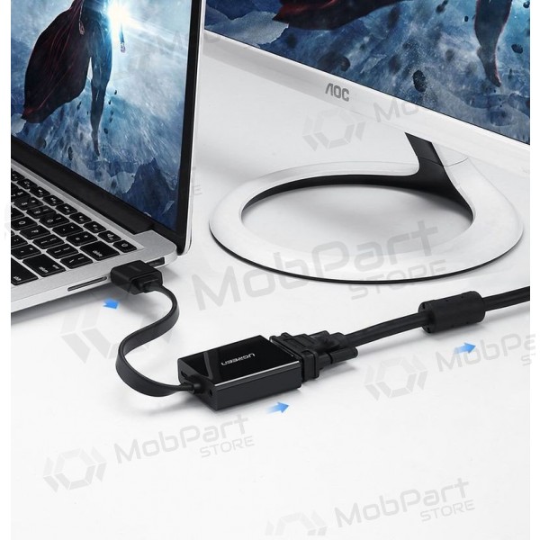 Adapter Ugreen MM103 HDMI naar VGA zwart