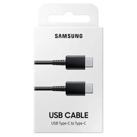 USB kabel origineel Samsung EP-DA705 Type-C-Type-C 1.0m in het pakket zwart