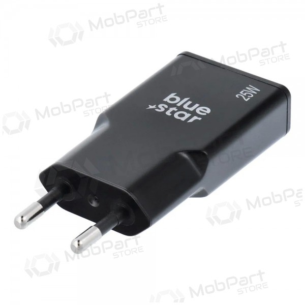 Telefoonoplader Blue Star Slim 25 W GaN USB-C + USB-A zwart