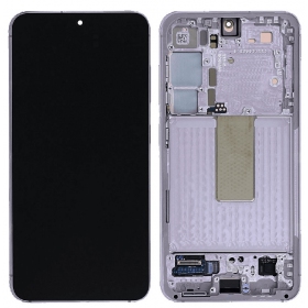 Samsung Galaxy S23 scherm (lavendel) (met frame) (origineel)