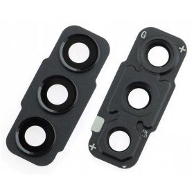 Samsung Galaxy S21 FE cameraglas (met frame) (zwart)