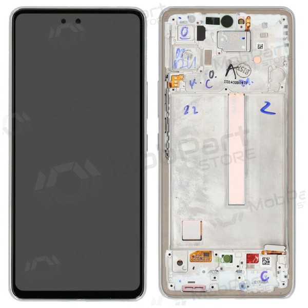 Samsung Galaxy A53 5G scherm (wit) (met frame) (origineel)