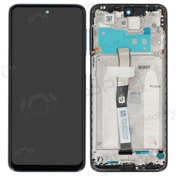 Xiaomi Redmi Note 9 Pro / Note 9S scherm (grijs) (met frame) (Premium)