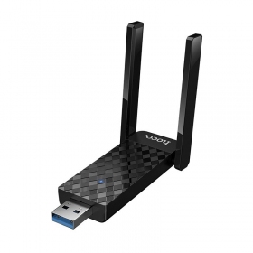 USB Wi-Fi-adapter Hoco HI34 USB 3.0 Wi-Fi 6 zwart