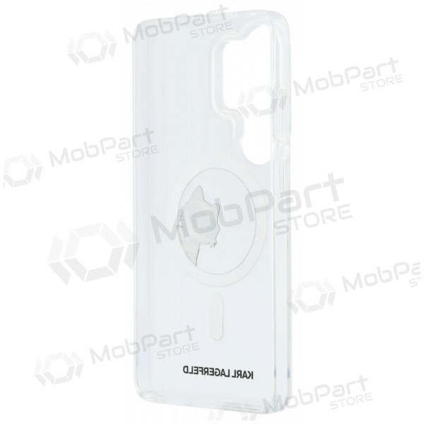 Samsung Galaxy S26 Ultra hoesje - Karl Lagerfeld IML Choupette Peekaboo Logo Magnetic (transparant)