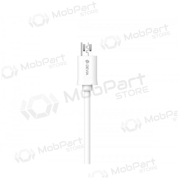 USB kabel Devia Smart microUSB 2.0m (wit)