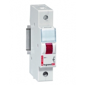 LED indikatorius ant DIN Legrand 604077 (rood, 230V, TX3 1 mod.)