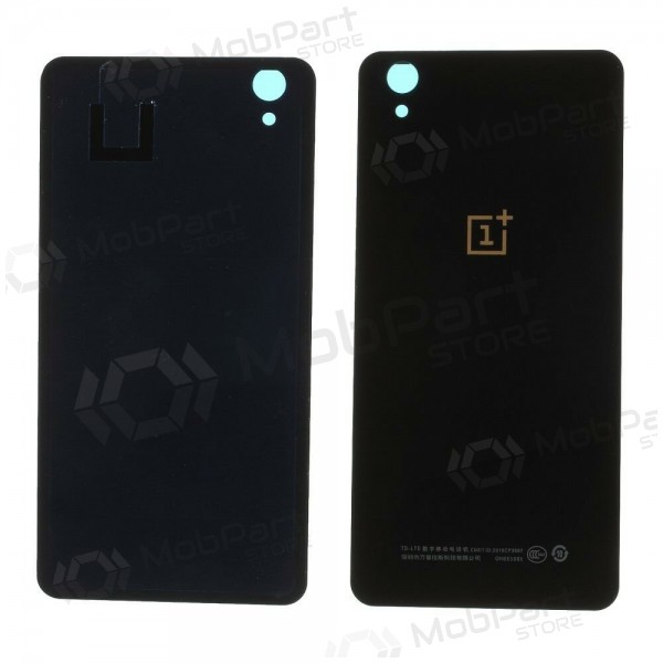 OnePlus X achterkant cover (zwart Keramiek) (gebruikt grade B, origineel)