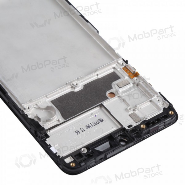 Samsung Galaxy A22 4G scherm - juodas - su rėmeliu - originalus