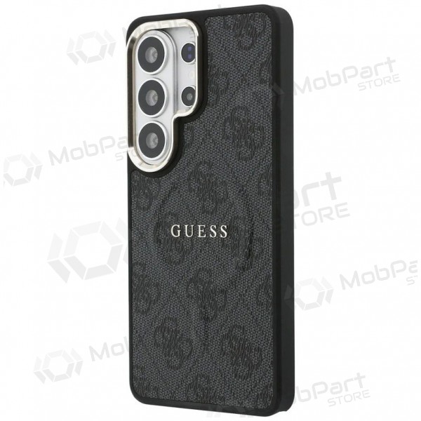 Samsung Galaxy S26 Ultra hoesje - Guess PU Leather 4G Gold Frame Magnetic (zwart)