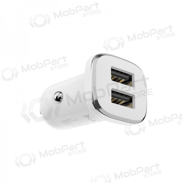 Lader automobilinis Borofone BZ12 x 2 USB (2.4A) (wit)