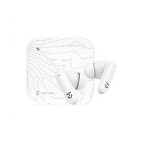 Draadloze hoofdtelefoon Tactical StrikePods Bahna Arctic met microfoon USB-C wit