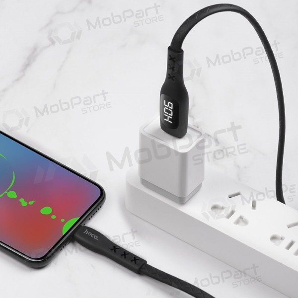 USB kabel HOCO S6 lightning 1.2m zwart