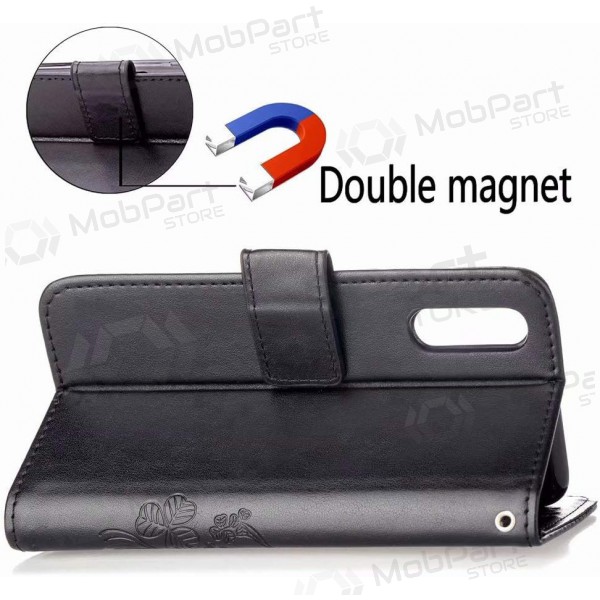 Samsung Galaxy A54 hoesje - Flower Book (zwart)