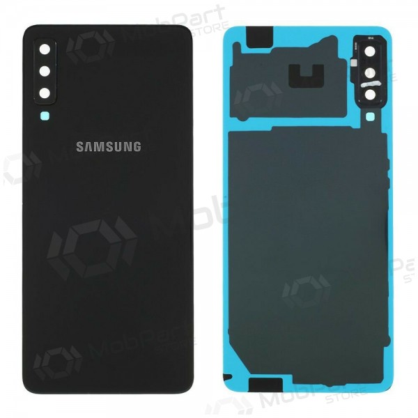 Samsung A750 Galaxy A7 (2018) achterkant (zwart) (gebruikt grade A, origineel)