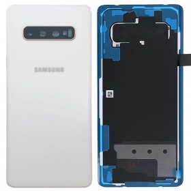Samsung G975 Galaxy S10 Plus achterklep wit (Ceramic White) (origineel, gebruikt graad B)