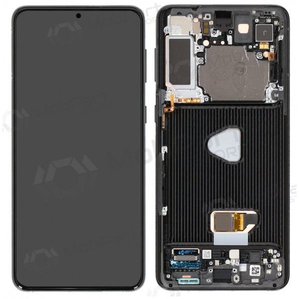 Samsung Galaxy S21+ scherm (zwart) (met frame) (OLED)