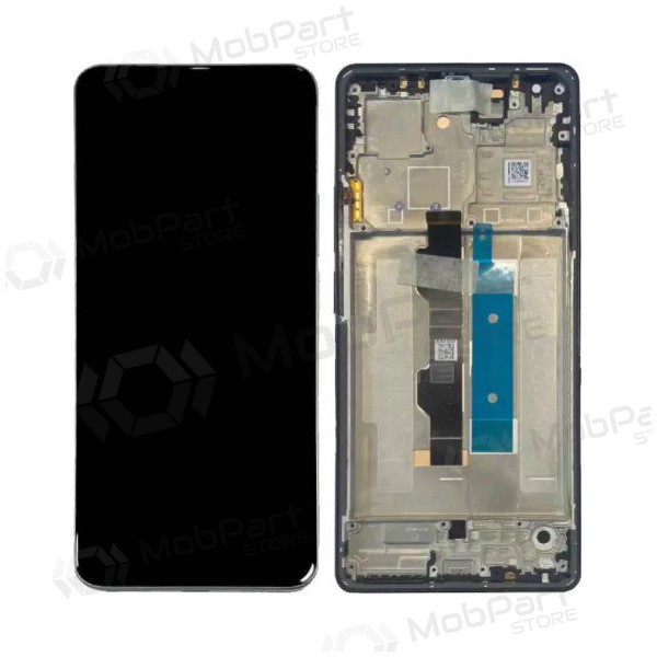 Xiaomi Poco M6 Pro 4G scherm (zwart) (met frame) (origineel)