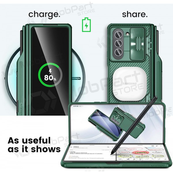 Samsung Galaxy Z Fold4 hoesje - Nillkin CamShield Pro (groen)