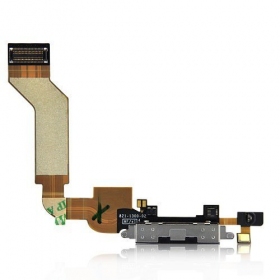Apple iPhone 4S oplaadpoort connector (zwart)