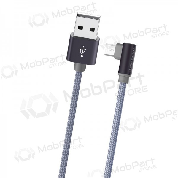 USB kabel Borofone BX26 microUSB 1.0m (grijs)
