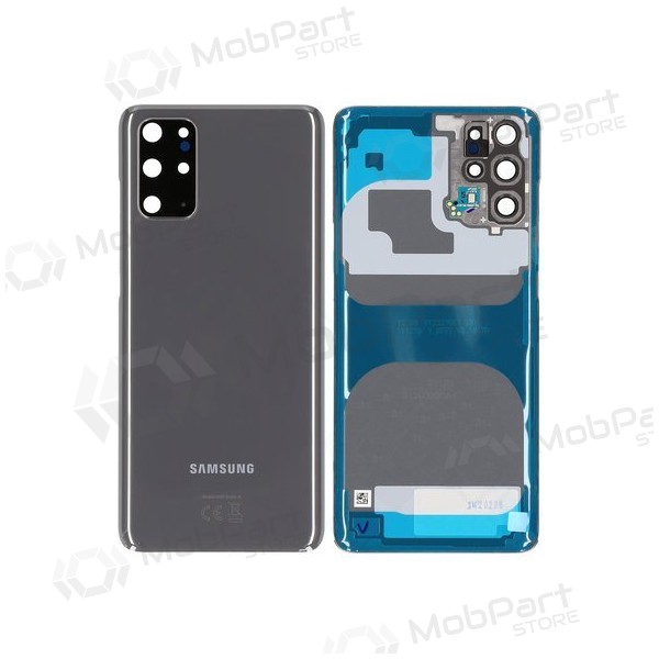 Samsung G985 / G986 Galaxy S20 Plus achterglas grijs (Cosmic Grey) (gebruikt, grade B, origineel)