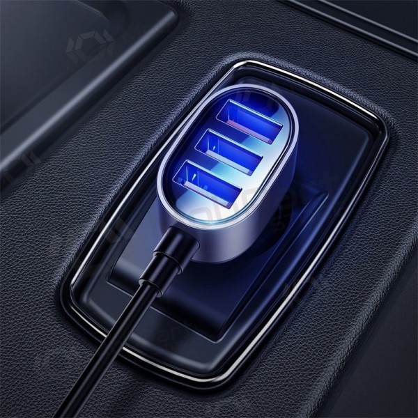 Lader automobilinis Joyroom JR-CL03 5xUSB 6.2A (zwart)