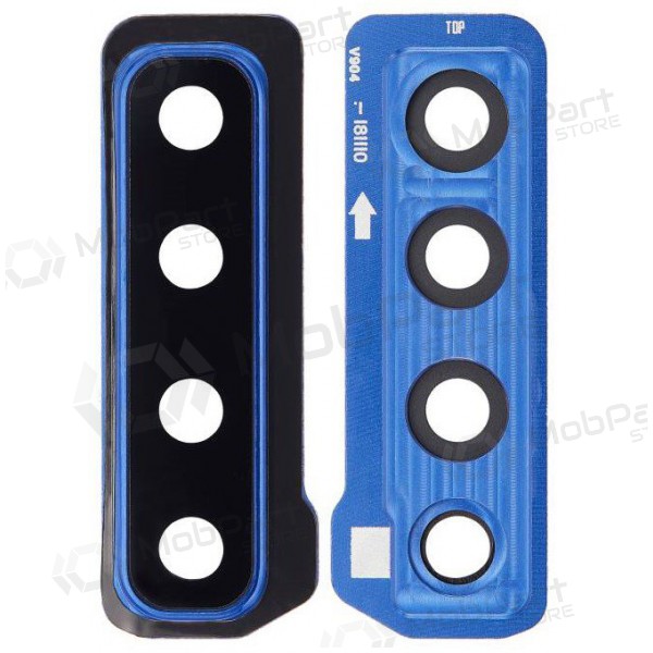 Samsung Galaxy A9 2018 cameraglas (met frame) (blauw)