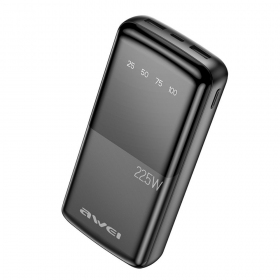 Externe batterij Power Bank Awei P13K PD20W/QC22.5W 20000mAh zwart