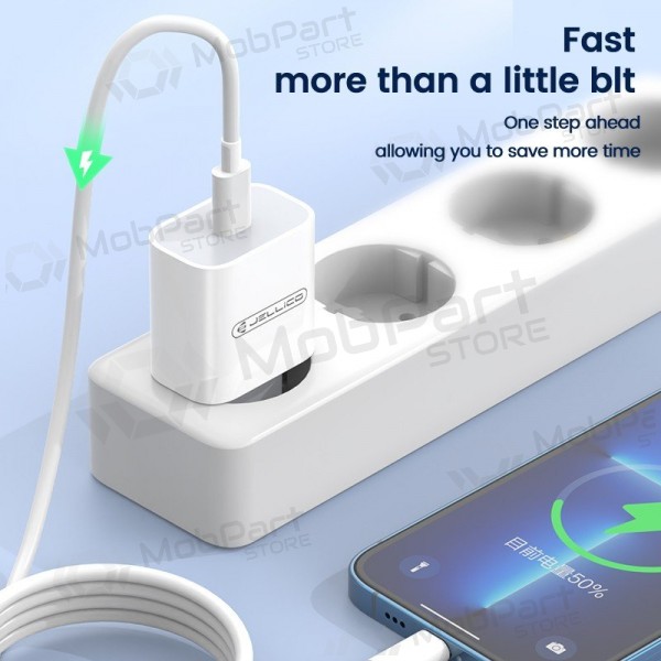Lader Jellico AK180 20W USB-C + USB-C to USB-C cable 1.0m wit