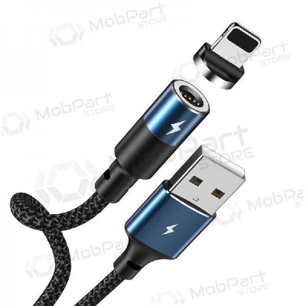 USB kabel REMAX Magnetic lightning 1.2m (3A) (zwart)