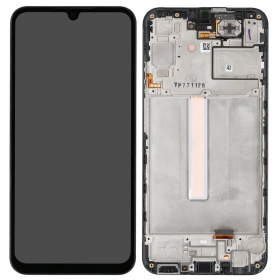 Samsung Galaxy A25 5G scherm (zwart) (met frame) (origineel)