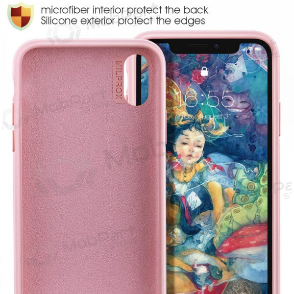 Apple iPhone 13 mini hoesje - Liquid Silicone - 1.5mm (roze)