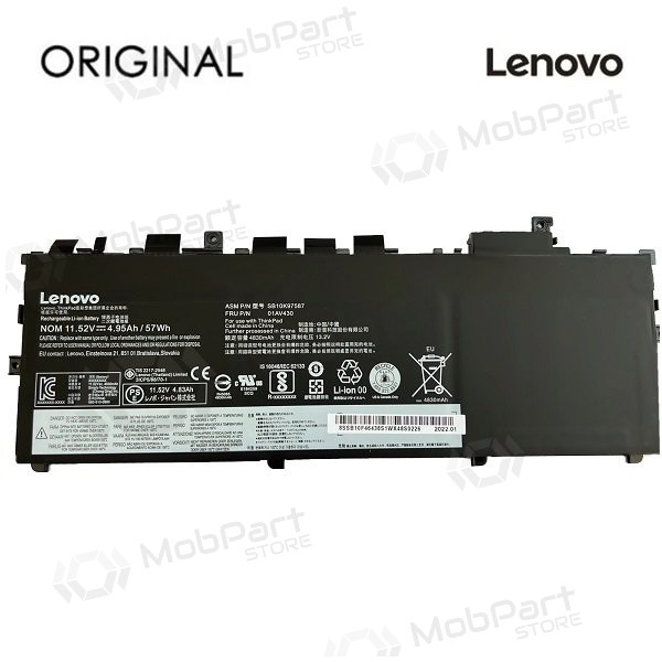 LENOVO 01AV430, 01AV429, 4950mAh laptopaccu - PREMIUM