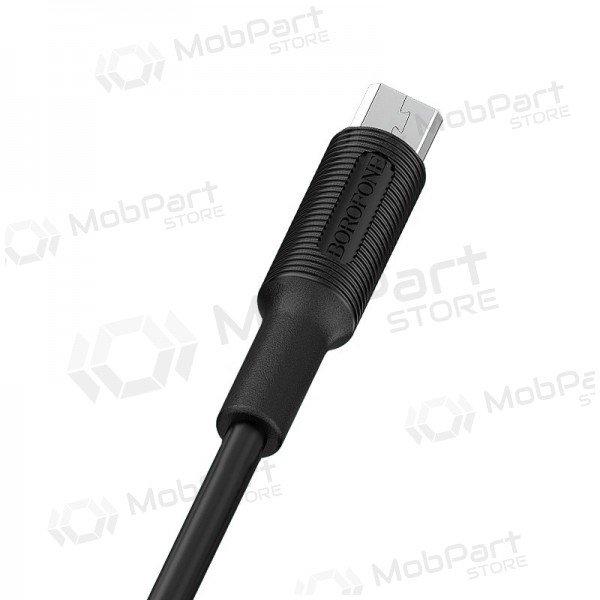 USB kabel Borofone BX1 microUSB 1.0m (zwart)