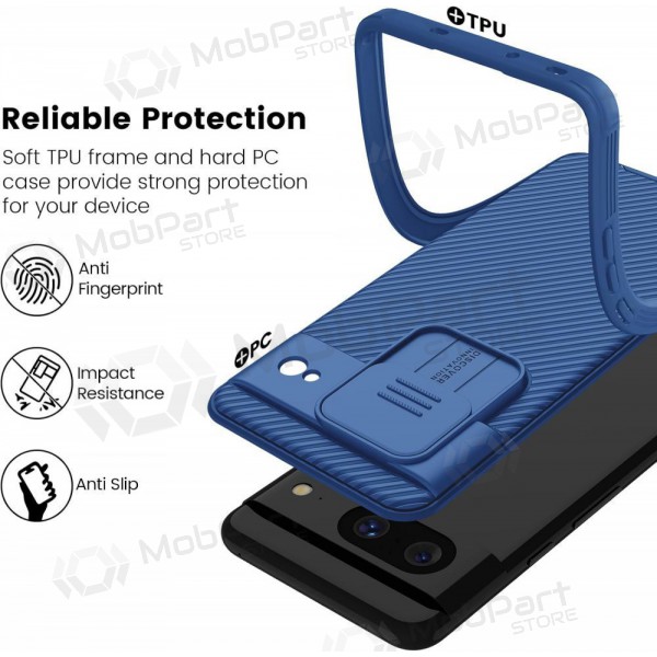 Google Pixel 7A hoesje - Nillkin CamShield Pro (blauw)