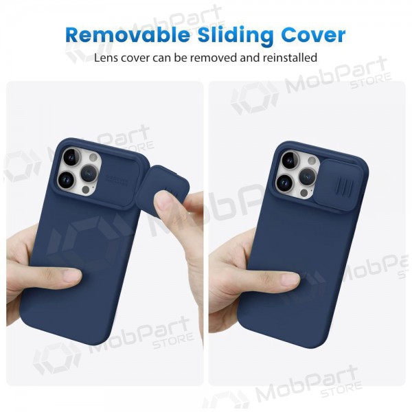 Apple iPhone 14 hoesje - Nillkin Silicone (donkerblauw)