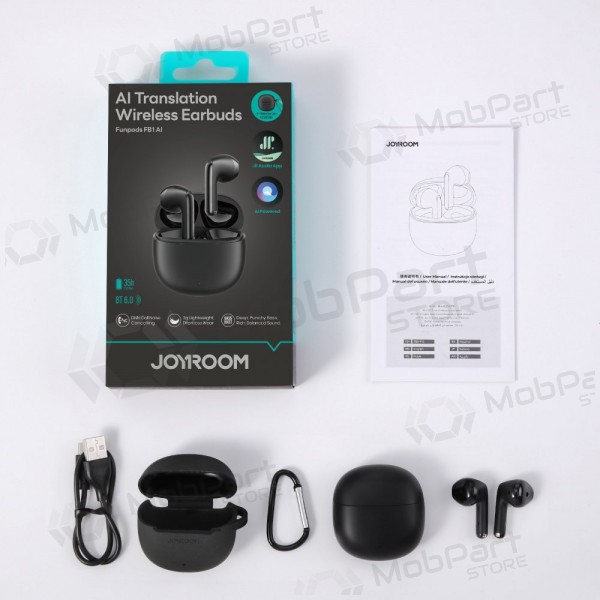 Draadloze hoofdtelefoon met microfoon Joyroom JR-FB1 Bluetooth zwart