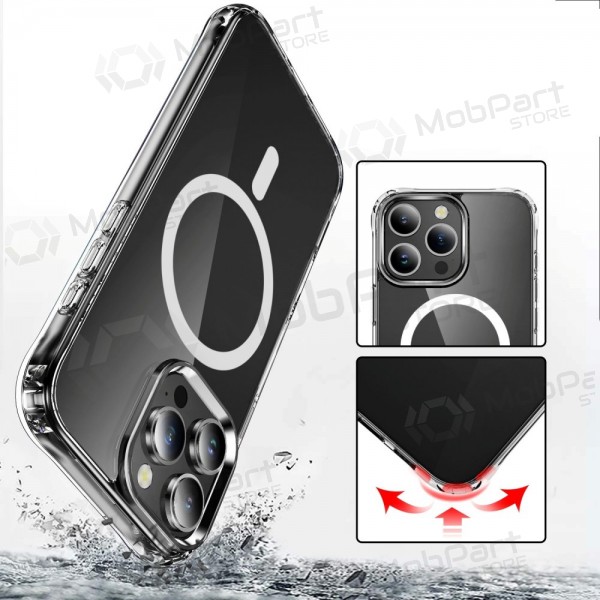 Apple iPhone 16 Pro hoesje - Perfectionists Clear Mag Case (transparant)