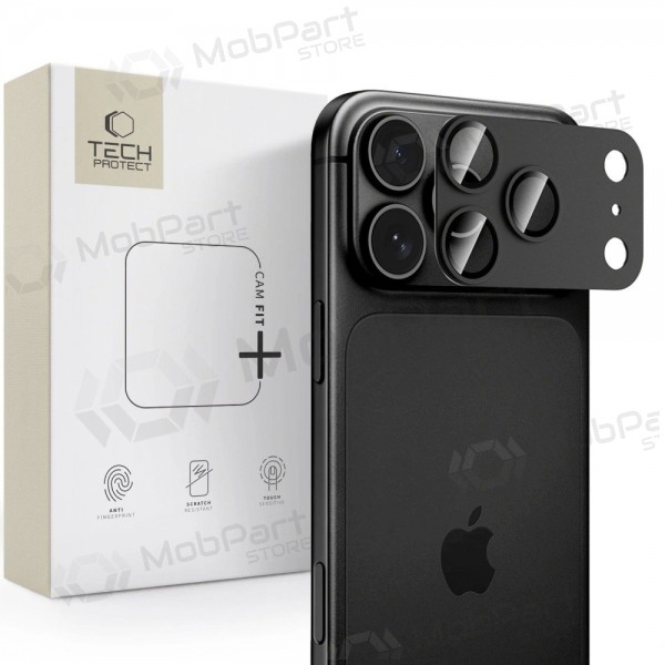 Apple iPhone 18 Pro camera bescherming - Tech-Protect CamFull Fit+ (zwart)