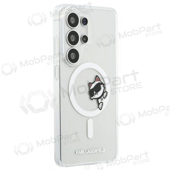 Samsung Galaxy S26 Ultra hoesje - Karl Lagerfeld IML Choupette Peekaboo Logo Magnetic (transparant)