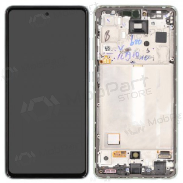 Samsung Galaxy A52s scherm (Awesome Mint) (met een frame) (origineel)