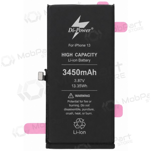 Apple iPhone 13 batterij, accu Di-Power 3450 mAh (verhoogde capaciteit)