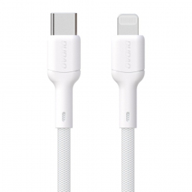 Lightning kabel Dudao L9X USB-C naar Lightning 2 m 30 W wit